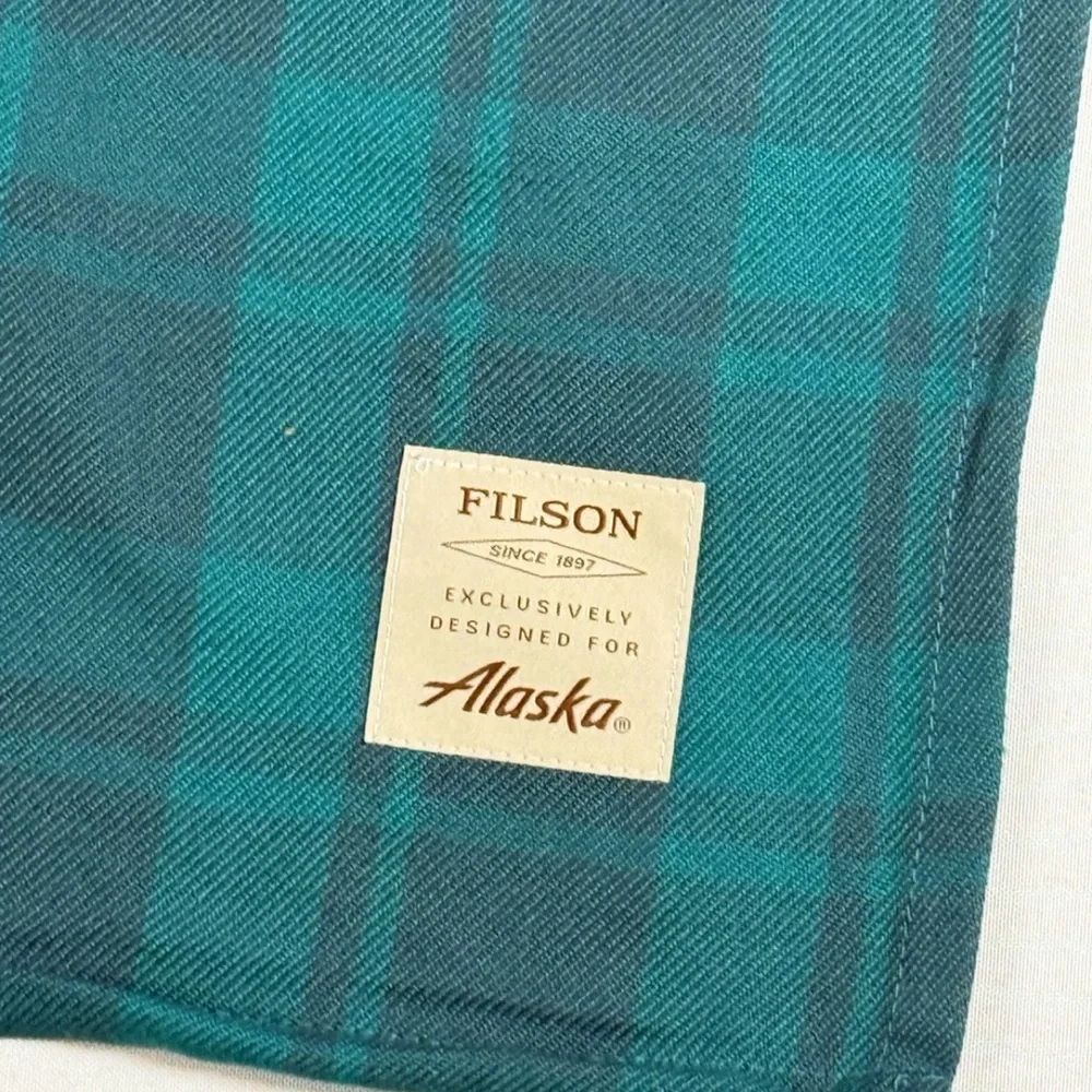 Filson x Alaska Airlines Plaid Throw Blanket